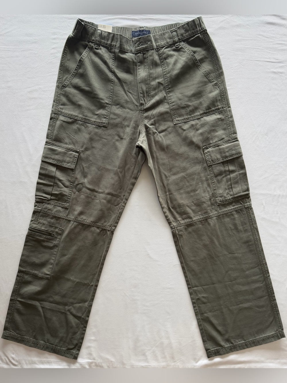 Aeropostale Utility Cargo Pants Women’s Large Olive Green 100% Cotton New